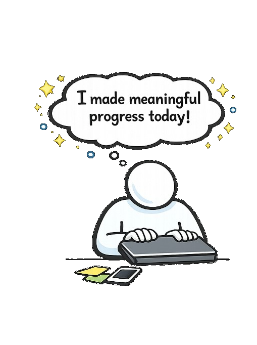 I made meaningful progress today